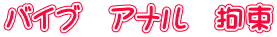 バイブ アナル 拘束